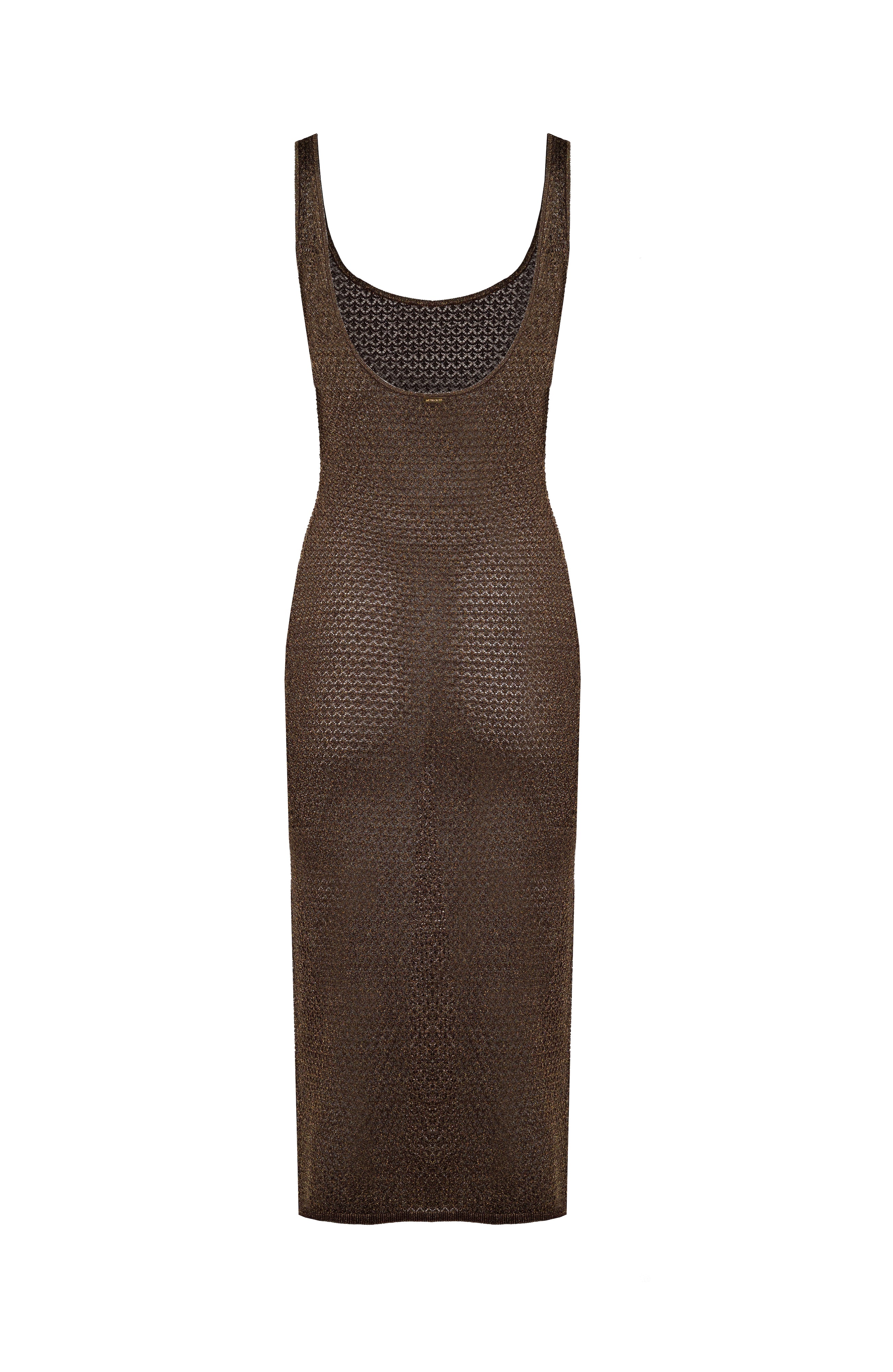 Kendall Sleeveless Midi Dress Back Image